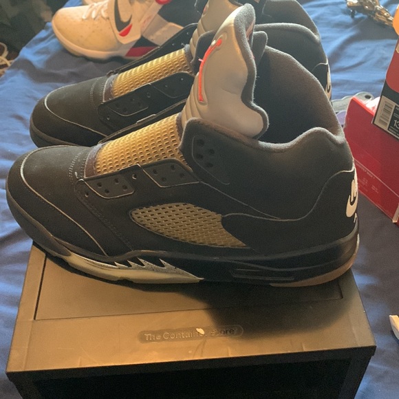 Air Jordan 5 black metallic size 13 - Picture 2 of 4